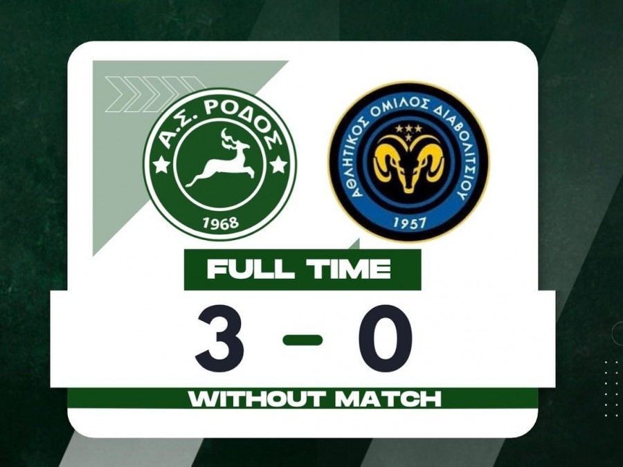 Πήρε την νίκη η Ρόδος άνευ αγώνα